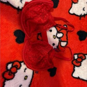 Victoria's Secret Red Lace Bra